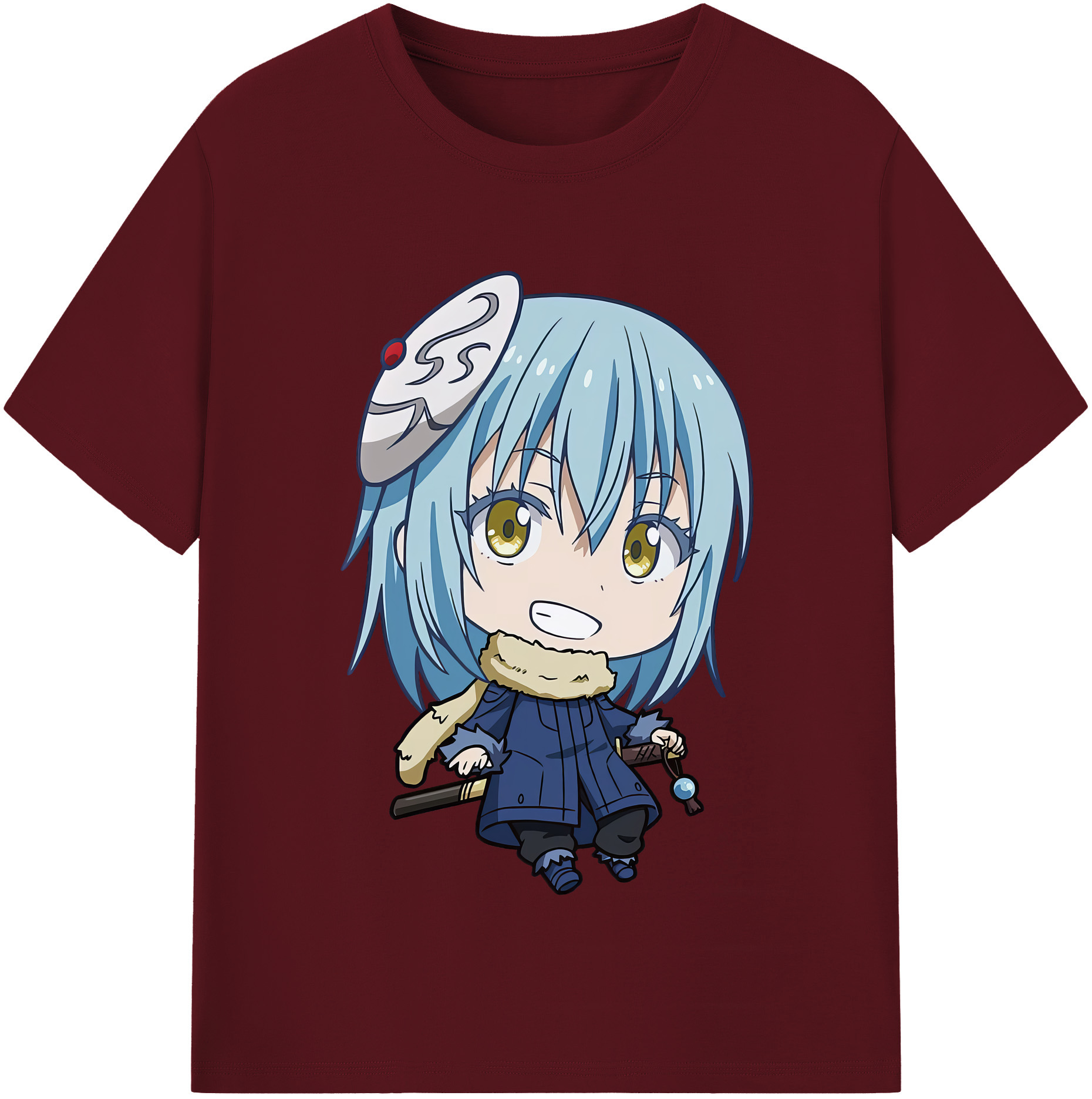 （画像用） 転スラ Regarding Reincarnated to Slime 綿100％半袖Tシャツ（フロントプリント）